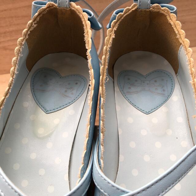 Angelic Pretty(アンジェリックプリティー)のAngelic pretty tea party shoes Lサイズ　サックス レディースの靴/シューズ(その他)の商品写真