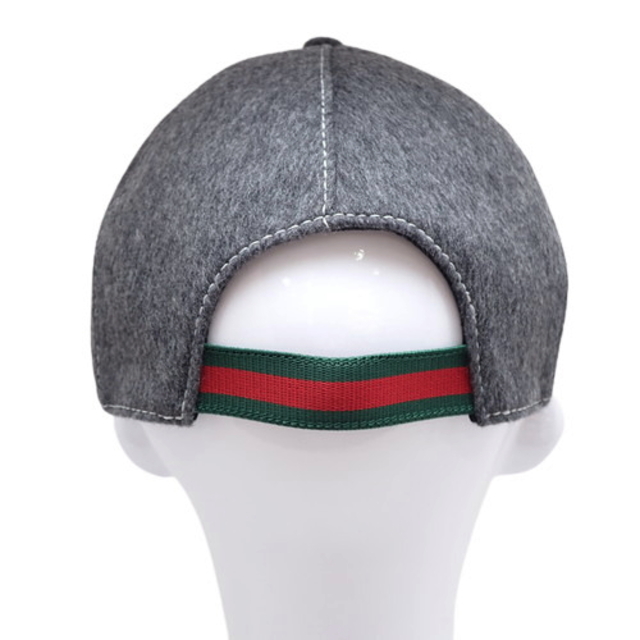Gucci(グッチ)のグッチ フェルト ベースボールキャップ ウール  グレー 40802000619 レディースの帽子(キャップ)の商品写真
