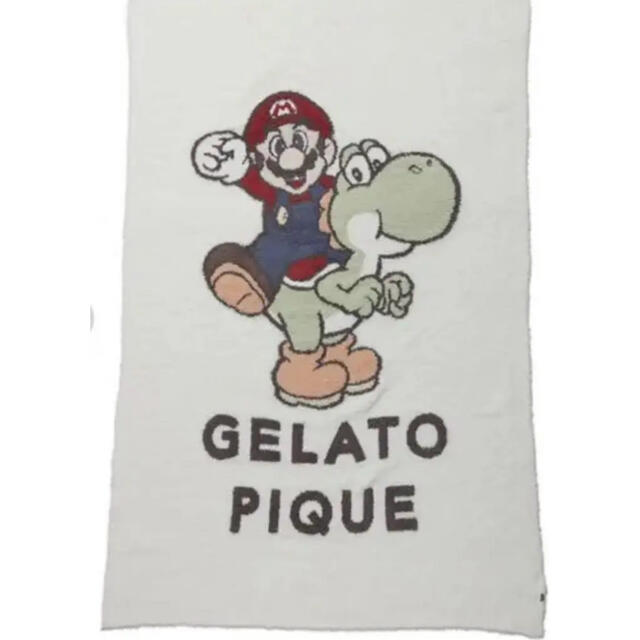 gelato pique(ジェラートピケ)の新品未使用 gelato pique ジェラピケ マリオ＆ヨッシー ブランケット レディースのファッション小物(マフラー/ショール)の商品写真