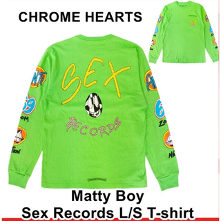 クロムハーツ(Chrome Hearts)のクロムハーツ MATTY BOY SEX RECORDS L/S L グリーン(Tシャツ/カットソー(七分/長袖))