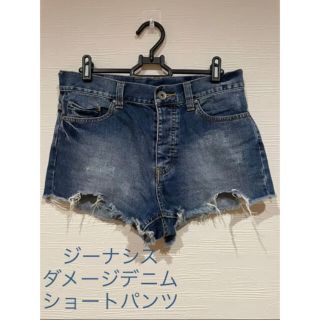 ジーナシス(JEANASIS)のジーナシス ダメージデニム ショートパンツ デニムショートパンツ デニム M(ショートパンツ)