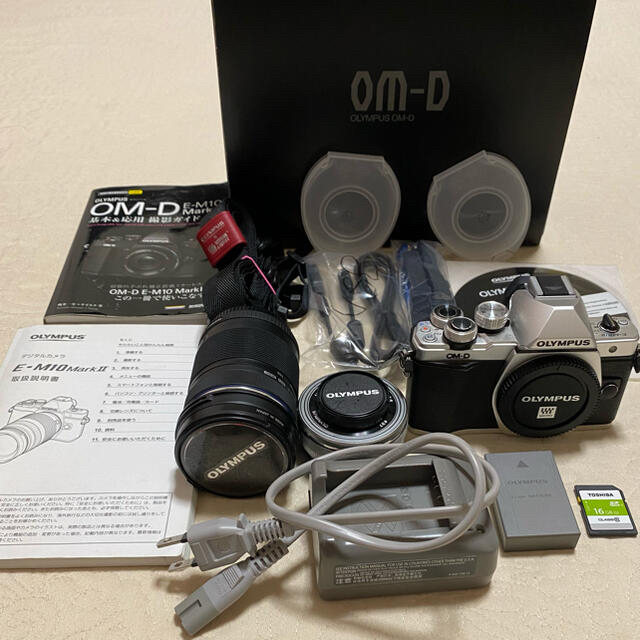 OLYMPUS(オリンパス)の★オリンパスOM-D E-M10 Mark II★【美品】ダブルズーム♪ スマホ/家電/カメラのカメラ(ミラーレス一眼)の商品写真