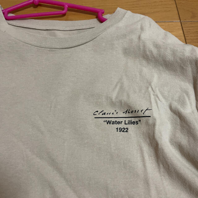 FREAK'S STORE(フリークスストア)のアートフラワー Tシャツ ロンＴ ベージュ レディースのトップス(Tシャツ(長袖/七分))の商品写真