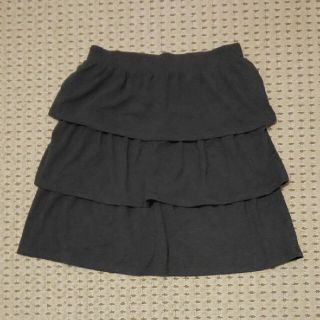 ユニクロ(UNIQLO)の【中古】ユニクロ スカート グレー(ひざ丈スカート)