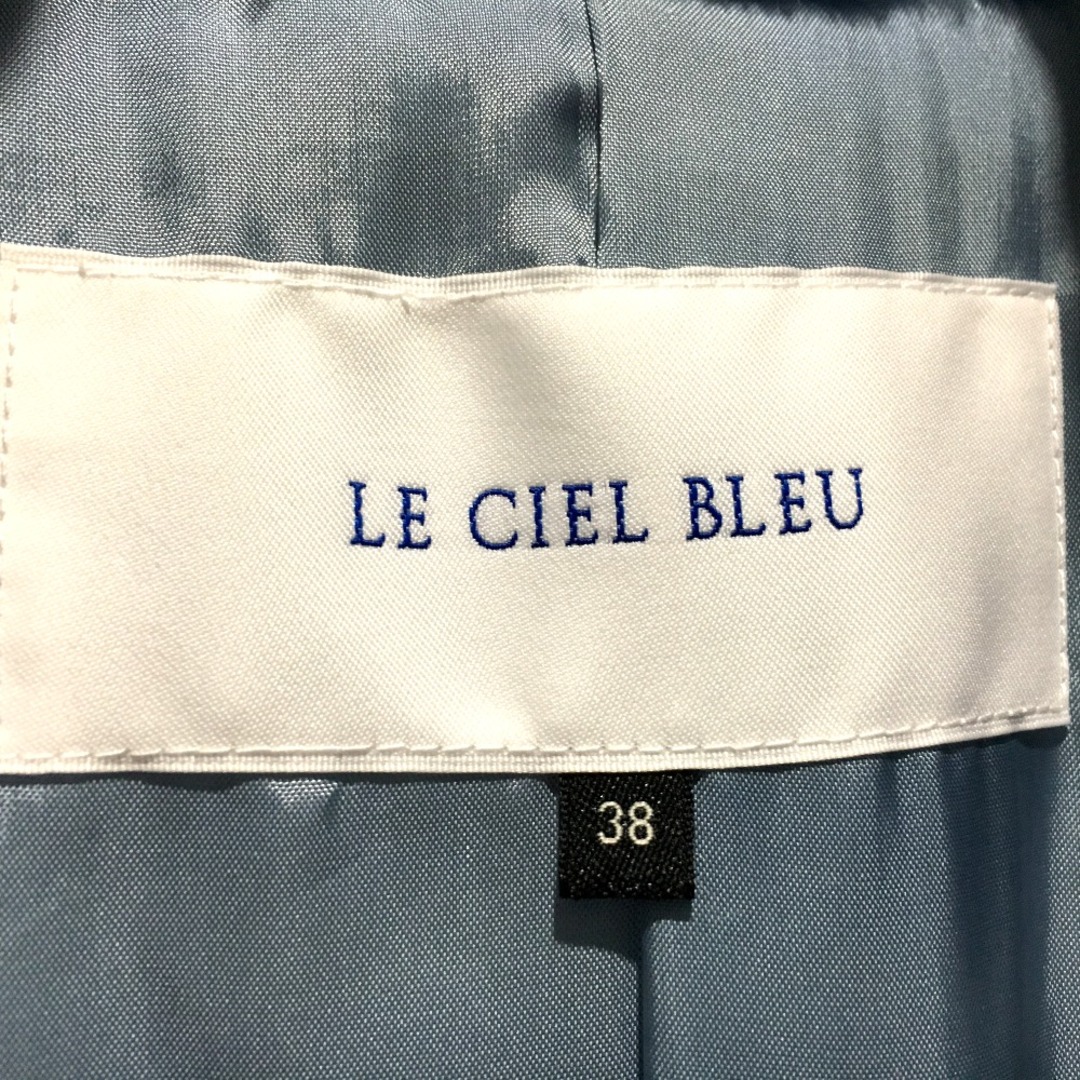 LE CIEL BLEU(ルシェルブルー)の新品同様 ルシェルブルー ファーコート アウター フェイク ライトブルー レディースのジャケット/アウター(その他)の商品写真