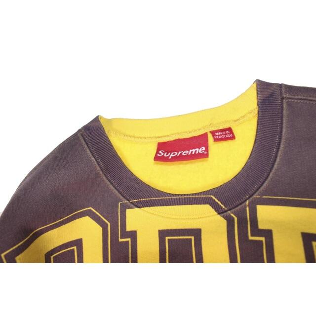 SUPREME OVERPRINT CREWNECK BROWN