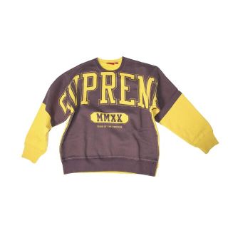 シュプリーム(Supreme)のSUPREME OVERPRINT CREWNECK BROWN (スウェット)