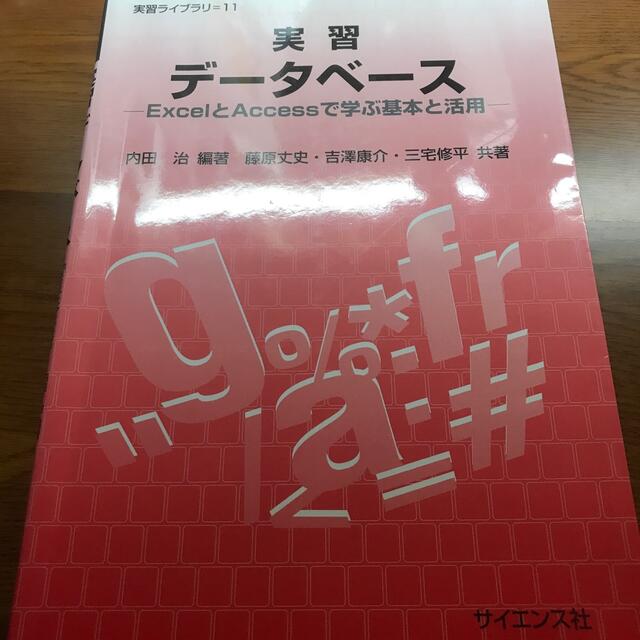 実習デ－タベ－ス ＥｘｃｅｌとＡｃｃｅｓｓで学ぶ基本と活用 エンタメ/ホビーの本(コンピュータ/IT)の商品写真