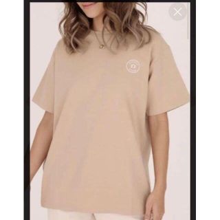 アリシアスタン(ALEXIA STAM)の新品【アリシアスタン】サークルロゴ　Tシャツ　モカ(Tシャツ(半袖/袖なし))