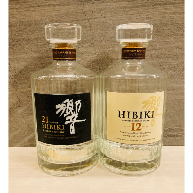 響 21年 12年旧ボトル 空瓶セット-