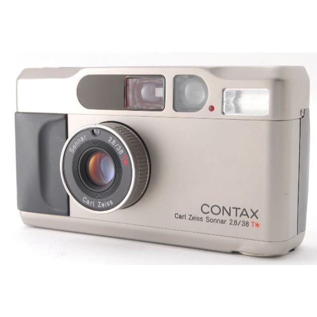 【完動品・美品】Contax T2 チタンシルバー フィルムカメラ