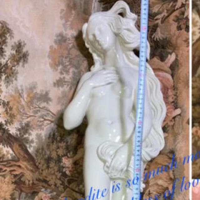 アンティーク ロココ 天使 エンジェル 美女 ヴィーナスの誕生 女神 彫刻 置物