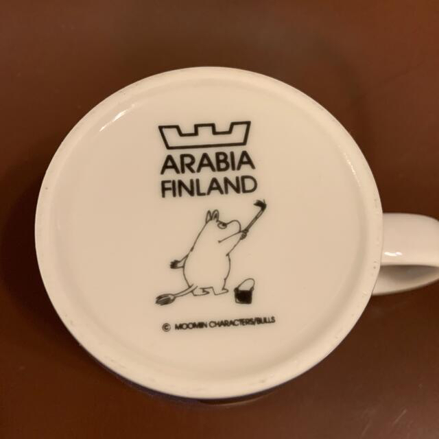 ARABIA(アラビア)のちーずさま専用！　ダークブルー　アラビア　ムーミンマグ   インテリア/住まい/日用品のキッチン/食器(食器)の商品写真