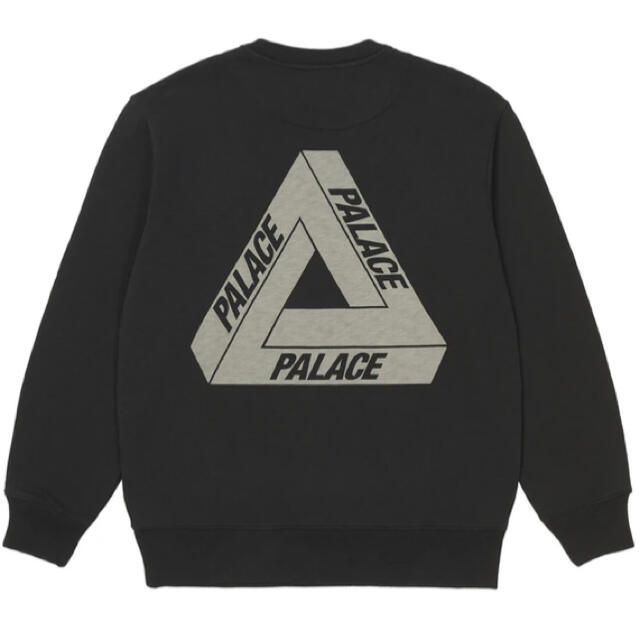 21AW PALACE SLUB CREW BLACK Lトップス