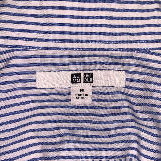 UNIQLO(ユニクロ)のユニクロ　ボタンダウンシャツ　M  ブルー メンズのトップス(シャツ)の商品写真