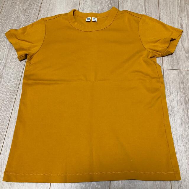 UNIQLO(ユニクロ)のUNIQLO U 黄色Tシャツ　L レディースのトップス(Tシャツ(半袖/袖なし))の商品写真