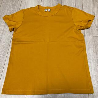 ユニクロ(UNIQLO)のUNIQLO U 黄色Tシャツ　L(Tシャツ(半袖/袖なし))