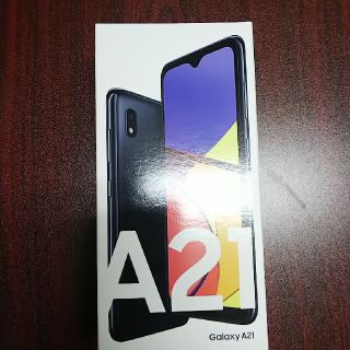 ギャラクシー(Galaxy)のGalaxy A21 Black 未使用品(スマートフォン本体)