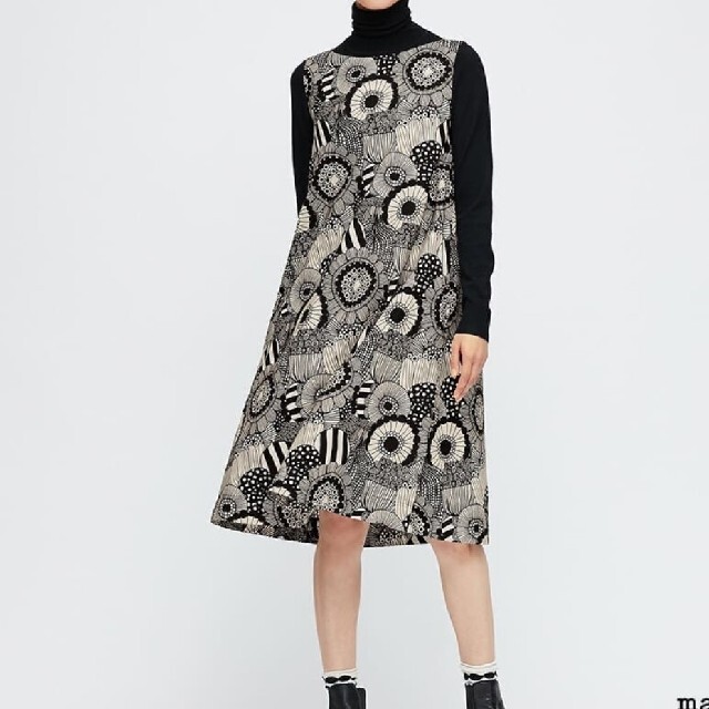 marimekko(マリメッコ)のMサイズ　marimekko  ユニクロ コラボ ワンピース  マリメッコ レディースのワンピース(ひざ丈ワンピース)の商品写真