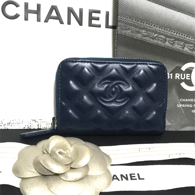 CHANEL(シャネル)の美品★  シャネル ダイヤモンドCC コインケース ミニ財布 正規品 レディースのファッション小物(財布)の商品写真