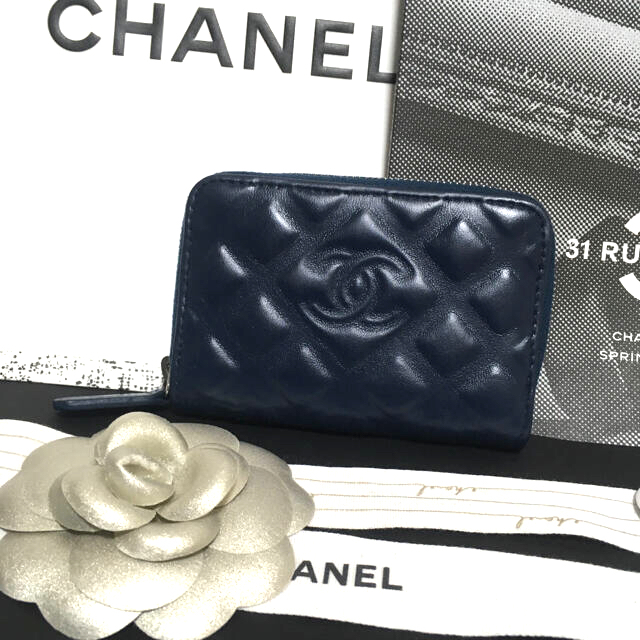 CHANEL(シャネル)の美品★  シャネル ダイヤモンドCC コインケース ミニ財布 正規品 レディースのファッション小物(財布)の商品写真