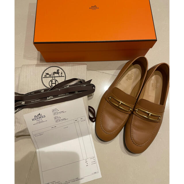定番 - Hermes Hermes 超美品 モカシン コレット 37 ローファー/革靴