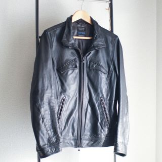 ニコルクラブフォーメン(NICOLE CLUB FOR MEN)のtanaka様専用　ゴートレザーシングルライダースブルゾン(レザージャケット)