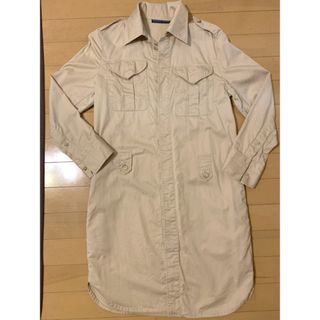 ラルフローレン(Ralph Lauren)の★期間限定値下げ★ラルフローレン　シャツワンピース　ベージュ(ひざ丈ワンピース)