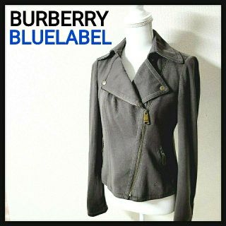 バーバリーブルーレーベル(BURBERRY BLUE LABEL)の【秋コーデ】BURBERRY バーバリー ライダースジャケット ノバチェック(ライダースジャケット)