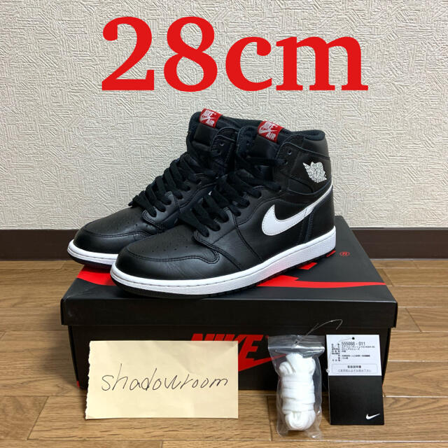 Air jordan 1 陰陽 28 US10 白黒