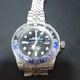 黒 桜古典 GMT マスター 2 バットマン!N品!自動巻き! ノベルティー