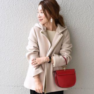 カージュ(Khaju)のKhaju♡フードミディ2WAYコート18FW♡カージュ (ノーカラージャケット)