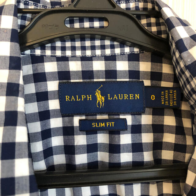 Ralph Lauren(ラルフローレン)のラルフローレン　ギンガムチェックシャツ　SLIM FIT サイズ0 レディースのトップス(シャツ/ブラウス(長袖/七分))の商品写真