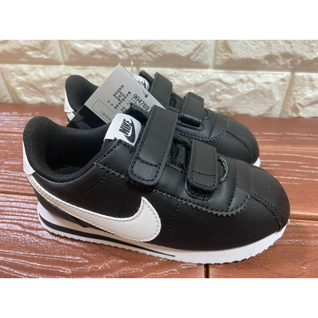 NIKE(ナイキ)の新品 16㎝ NIKE ナイキ　コルテッツ  CORTEZ BASIC 黒 キッズ/ベビー/マタニティのキッズ靴/シューズ(15cm~)(スニーカー)の商品写真