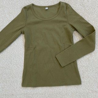 ユニクロ(UNIQLO)のユニクロ　リブラウンドネックT(Tシャツ(長袖/七分))