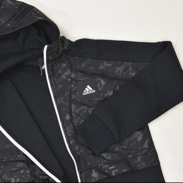 adidas(アディダス)の美品adidas✲︎B ID ハイブリッドスウェット フルジップフーディー  キッズ/ベビー/マタニティのキッズ服男の子用(90cm~)(ジャケット/上着)の商品写真