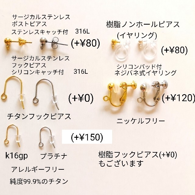 たま✩さま専用ページ ハンドメイドのアクセサリー(ピアス)の商品写真