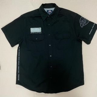 ディッキーズ(Dickies)のUSA 古着 Dickies ワークシャツ ディッキーズ 黒(シャツ)