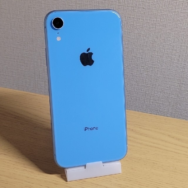 iPhoneXRapple色iPhone XR ブルー 美品 64GB simロック解除済 即決大歓迎！