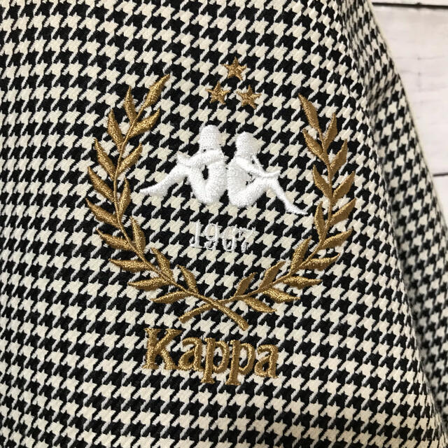 Kappa(カッパ)の☆コラボ☆ kappa × GU 中綿 ブルゾン 千鳥格子 刺繍 ワンポイント メンズのジャケット/アウター(ブルゾン)の商品写真