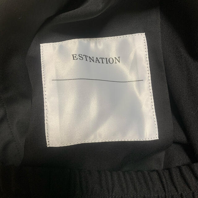 ESTNATION(エストネーション)のエストネーション　ワンプリーツドローコード付きスラックス メンズのパンツ(スラックス)の商品写真