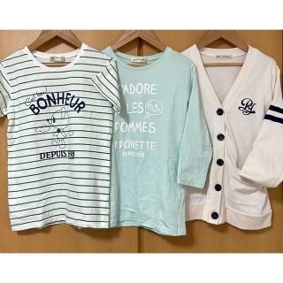 ポンポネット(pom ponette)のpom ponette ポンポネット ジュニア トップス3点 L 160(Tシャツ/カットソー)