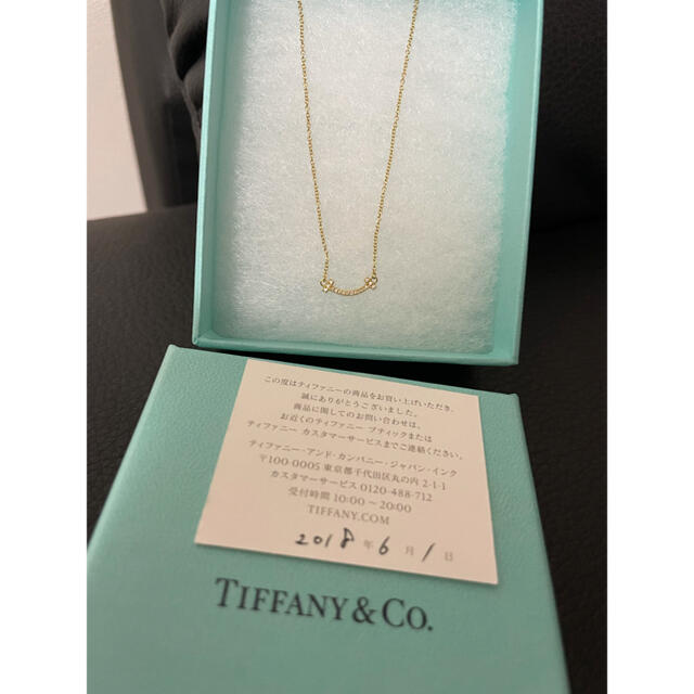 Tiffany & Co.(ティファニー)のティファニー Tスマイル（ミニ） ダイヤ　ネックレス　イエローゴールド レディースのアクセサリー(ネックレス)の商品写真