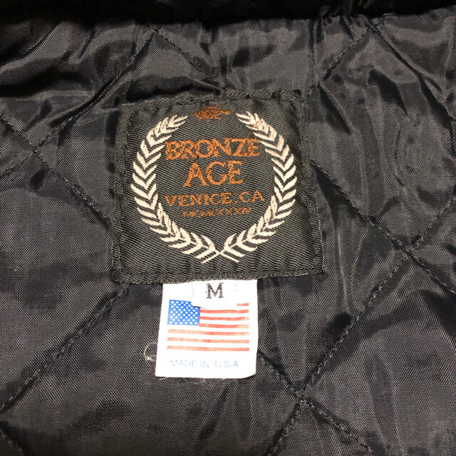 希少 ナイロン ジャケット Mの通販 by k-mart フォロー割始めました プロフへ｜ラクマ 90s USA製 BRONZE AGE 刺繍ロゴ 得価高評価