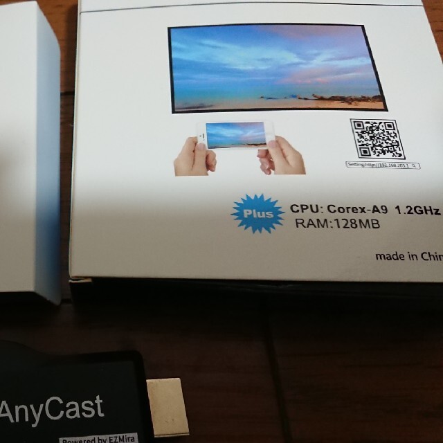 anycast M2Plus ワイヤレスディスプレイレシーバー スマホ/家電/カメラのテレビ/映像機器(その他)の商品写真