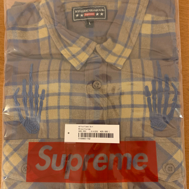 Supreme Plaid Flannel Shirt L size 1