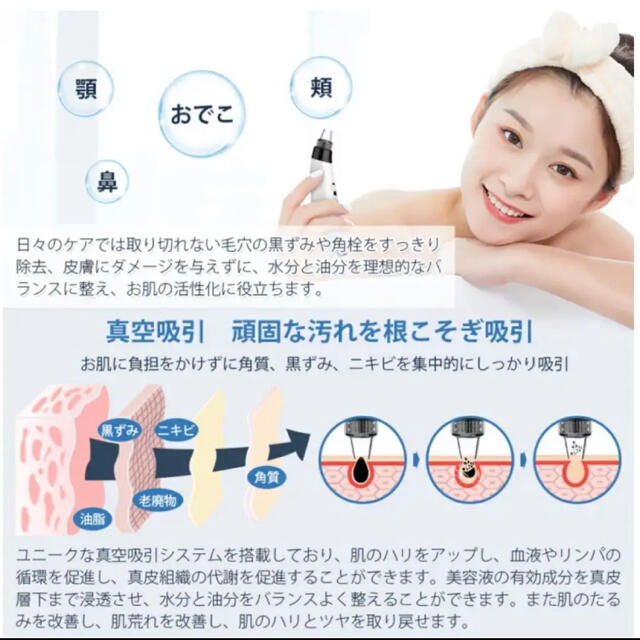 【新品・未使用品・未開封】Sarlisi サーリシ 光エステ 毛穴吸引器 美顔器 スマホ/家電/カメラの美容/健康(フェイスケア/美顔器)の商品写真