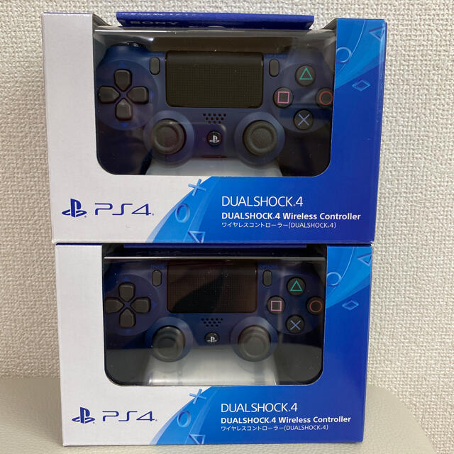 新品・未開封】2個セット DUALSHOCK4 ミッドナイトブルー - www