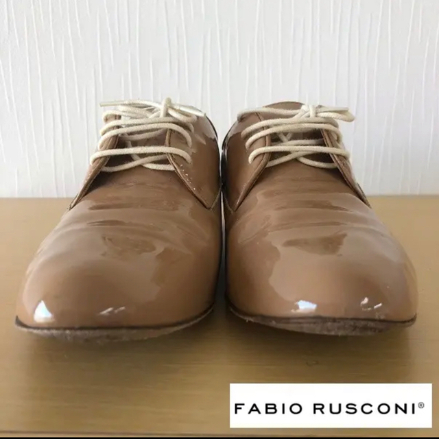 FABIO RUSCONI(ファビオルスコーニ)のファビオルスコーニ クリアビジュー レースアップシューズ エナメル 38 レディースの靴/シューズ(ローファー/革靴)の商品写真