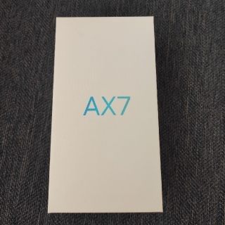 オッポ(OPPO)の【中古美品】OPPO AX7 CPH1903 ゴールド 付属品完備&おまけ付き(スマートフォン本体)